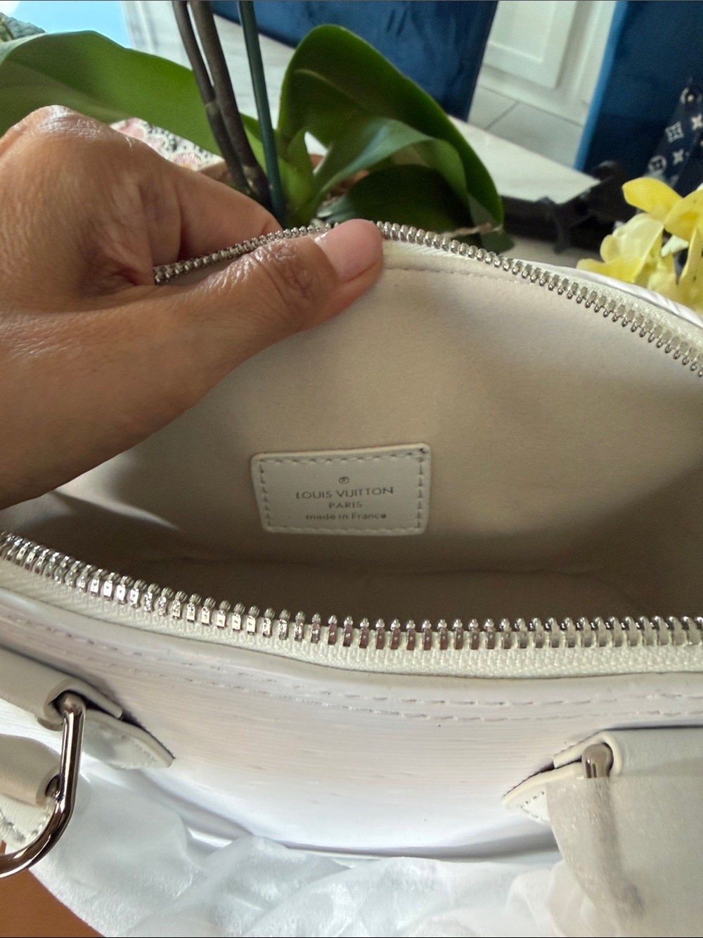White Epi Alma BB Satchel - Picture 2 of 5
